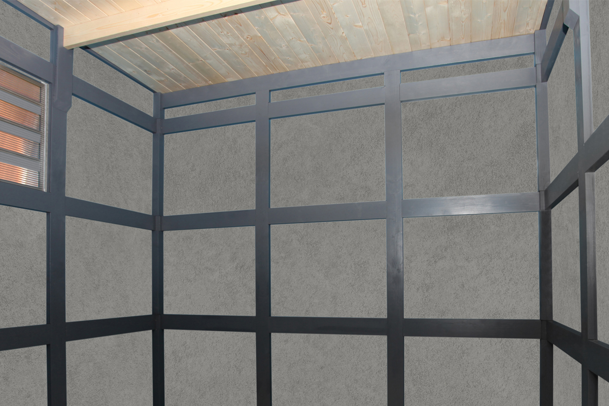 Gartenhaus Brisbane schiefergrau