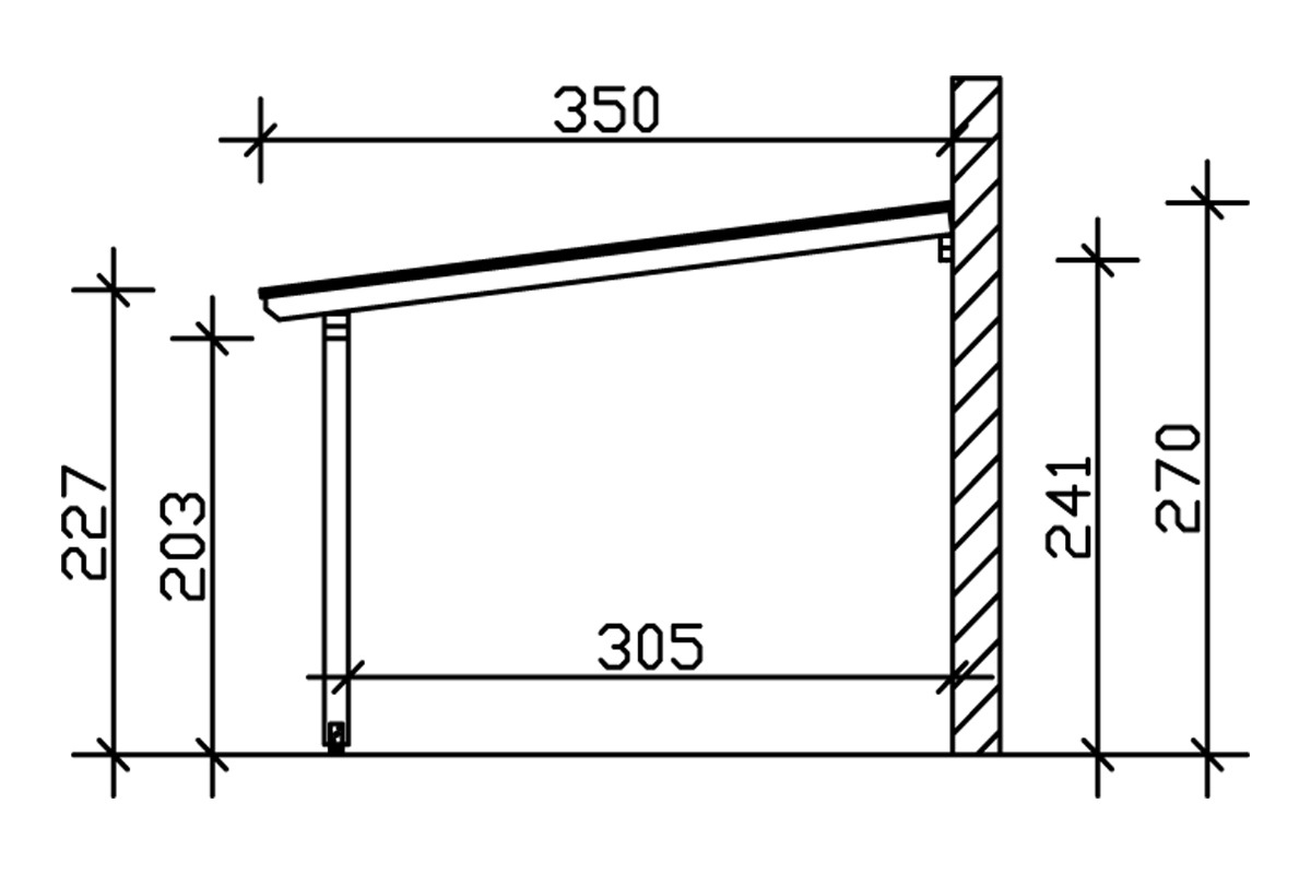Terrassenüberdachung Andria bei leitermann.de günstig kaufen Terrassenüberdachung Andria