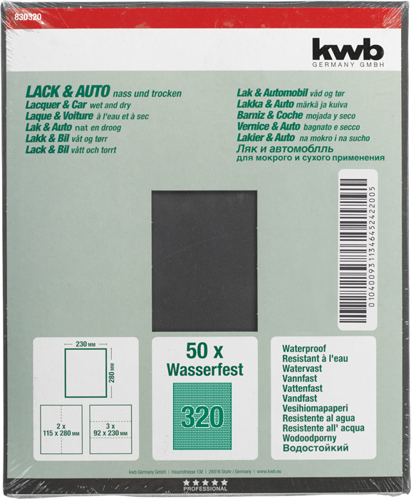 Schleifbogen Wasserfest