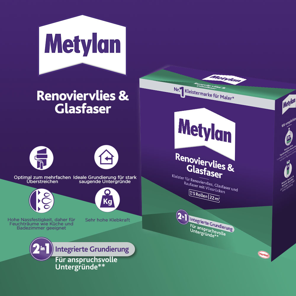 Tapetenkleister Renovlies & Glasfaser, 500g