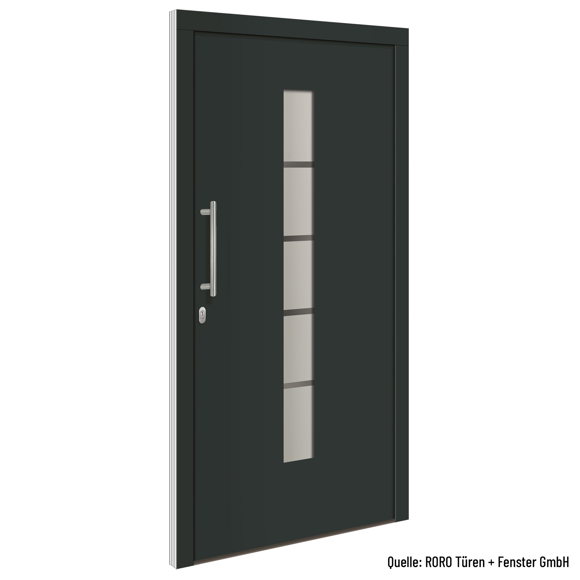 Haustür BAZ 351 Alu/Kunststoff, anthrazit, 1100x2100mm