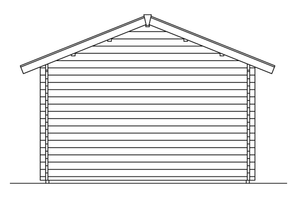 Freizeithaus Lugano 2, 45plus Basishaus 420 x 380cm natur