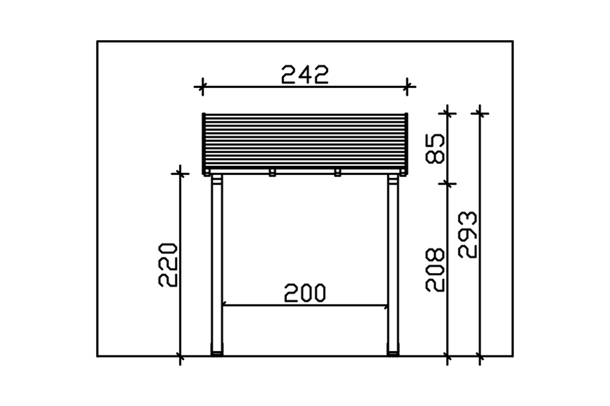 Vordach Paderborn 4 Pultdach bei leitermann.de günstig kaufen Vordach Paderborn 4 Pultdach