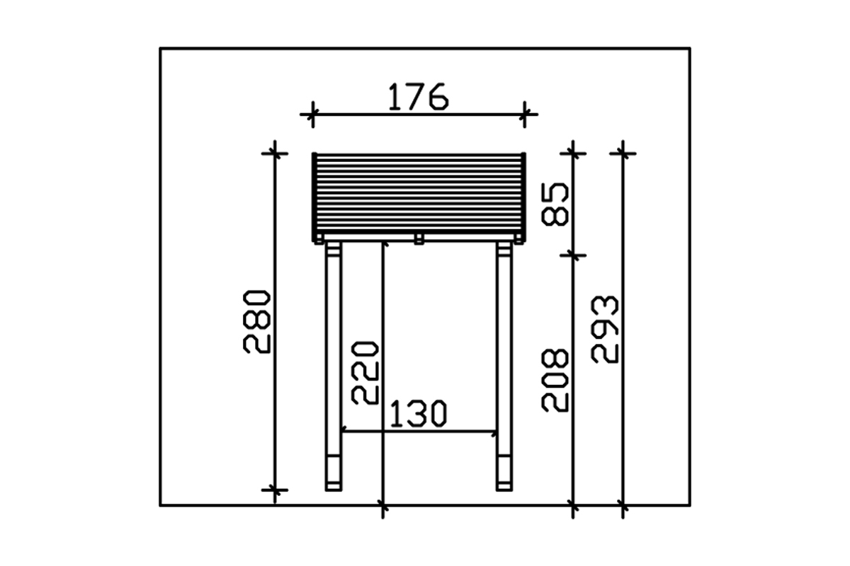 Vordach Potsdam 2 Pultdach
