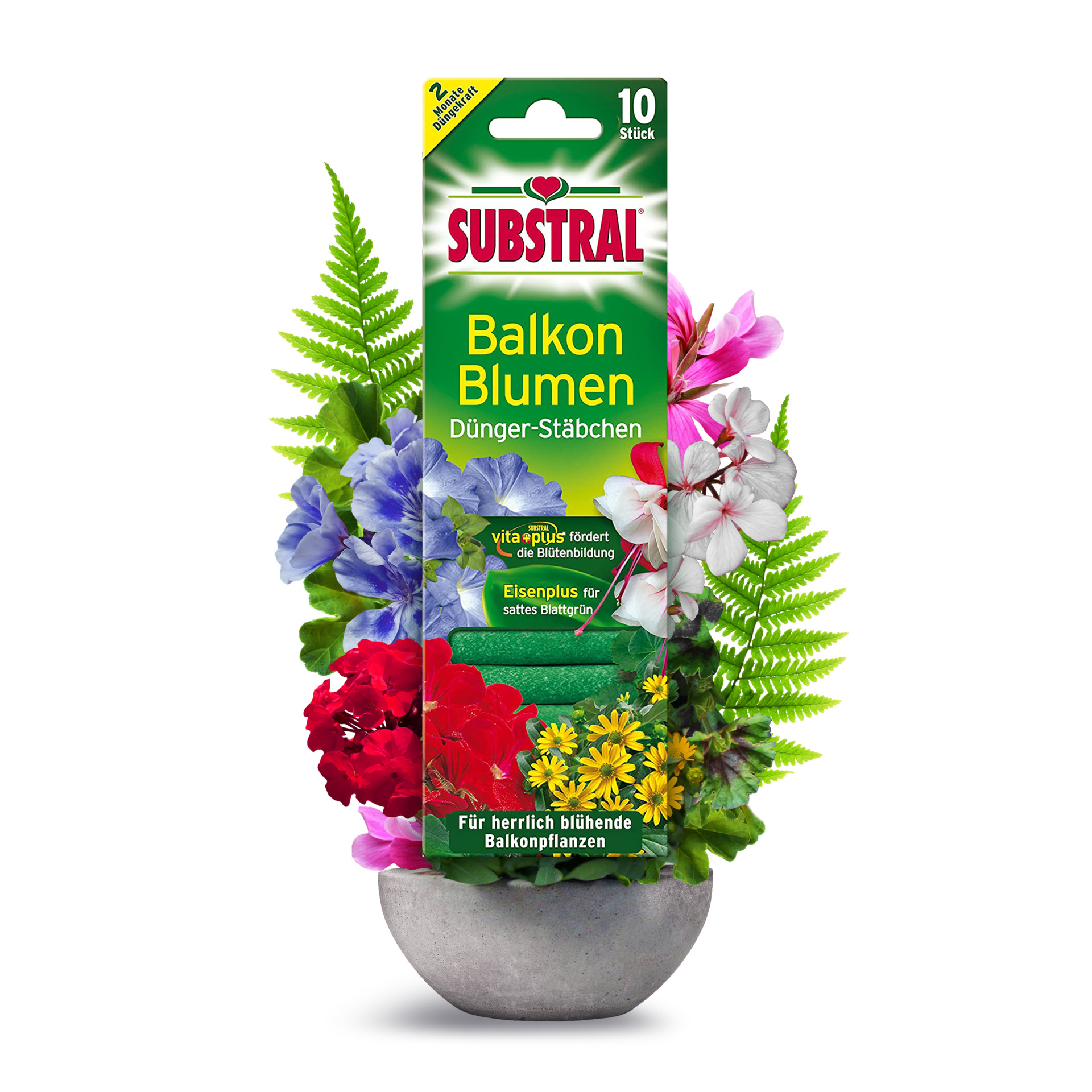 Balkonblumen Dünger-Stäbchen