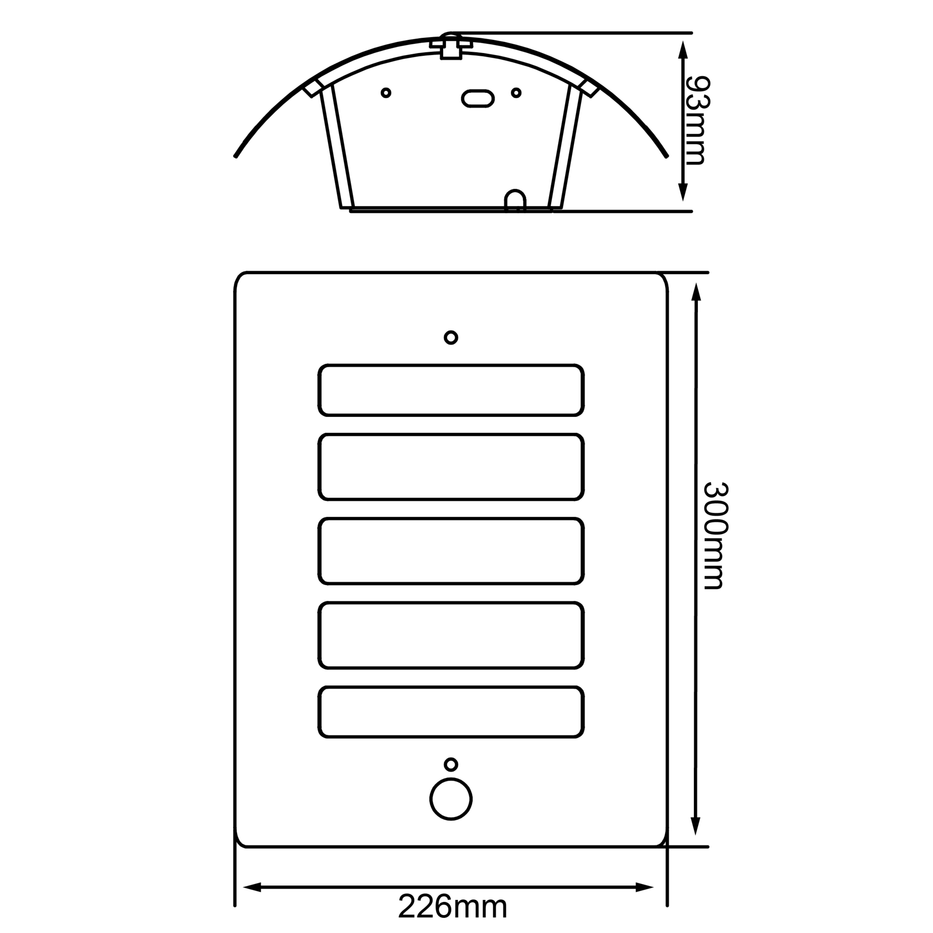 Todd Außen-Wandleuchte anthrazit