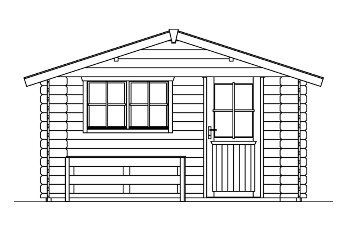 Gartenhaus Alicante mit Abstellraum natur