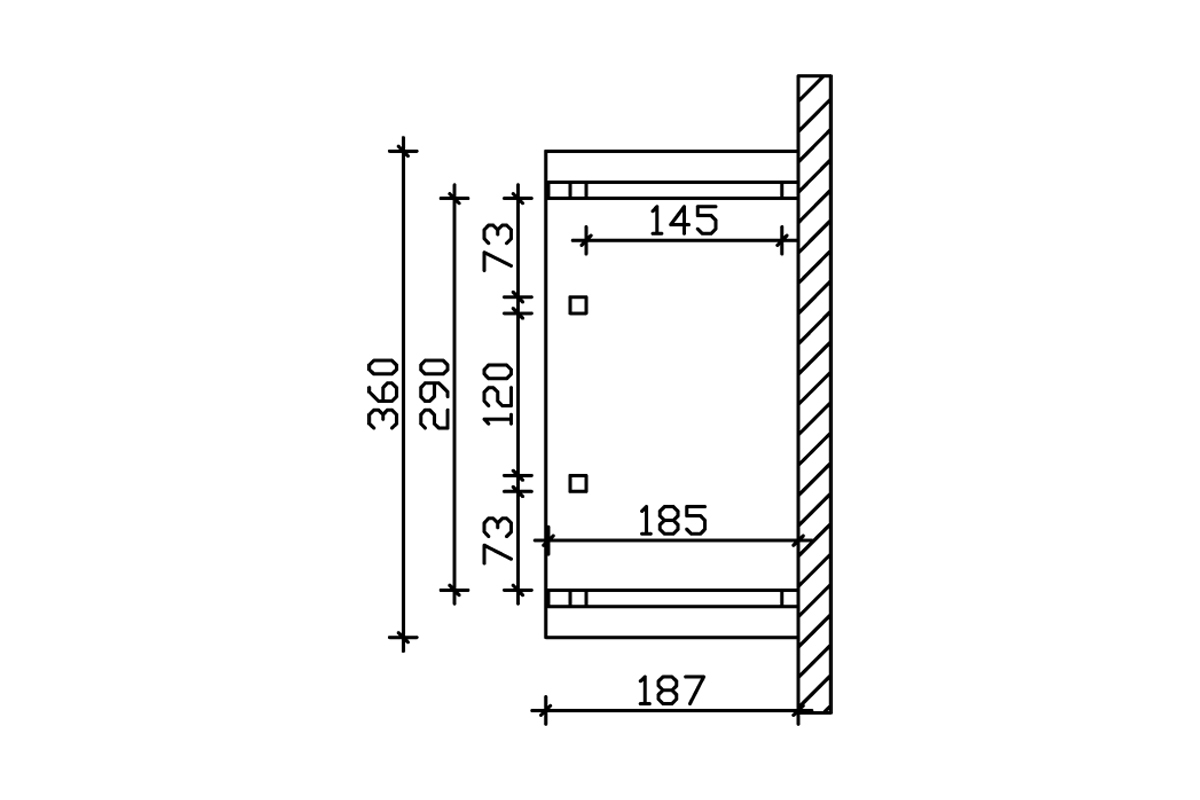 Vordach Stralsund 8 Satteldach bei leitermann.de günstig kaufen Vordach Stralsund 8 Satteldach