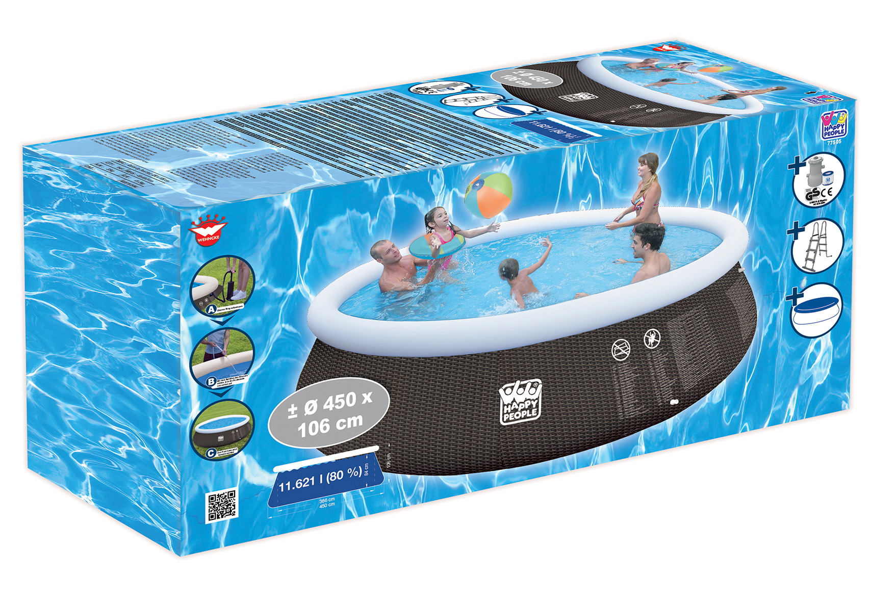 Quick Up Pool Set mit 530 gal Filterpumpe bei leitermann.de günstig kaufen Quick Up Pool Set mit 530 gal Filterpumpe