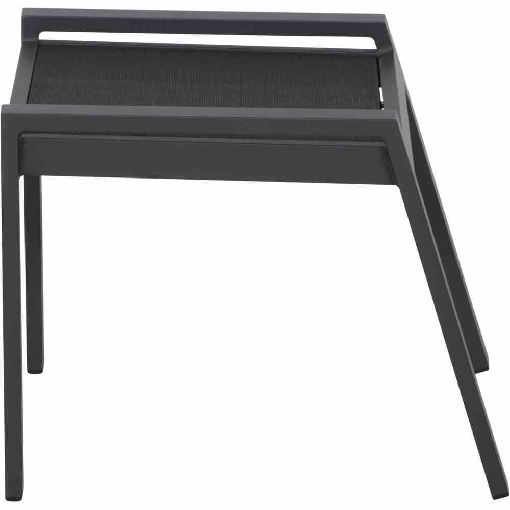 Savona Hocker matt anthrazit / silber-schwarz