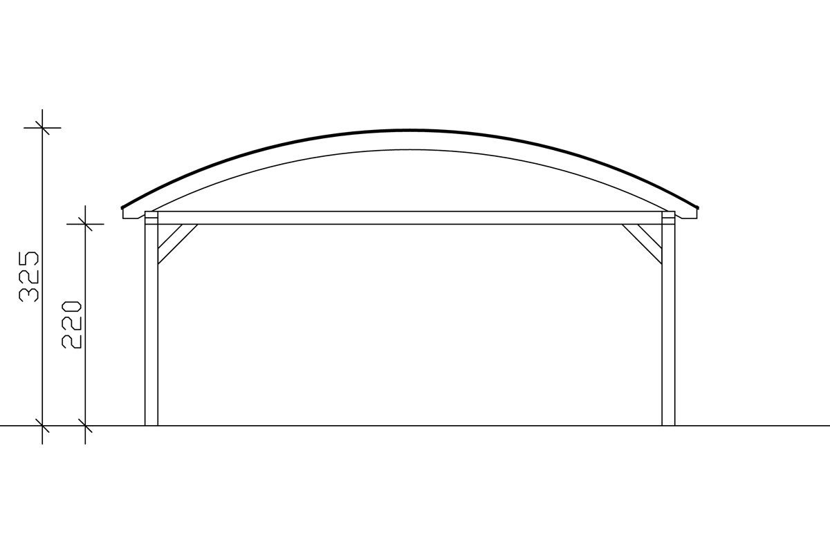 Carport Franken Leimholz bei leitermann.de günstig kaufen Carport Franken Leimholz