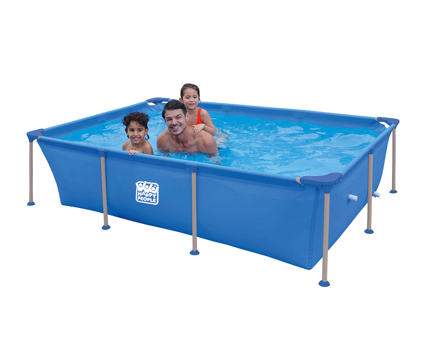 Summer Waves Elite Pool rund - Größe: Ø488 x 122cm | Farbe: teak-Optik -  Leitermann | LEITERMANN
