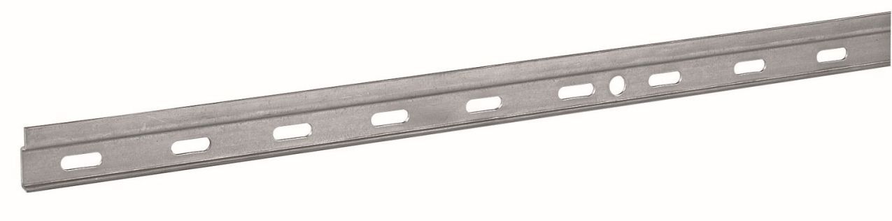 Schrankaufhängeschiene für mehrere Oberschränke, 2000 x 29 x 6,5 x 2 mm, Stahl, verzinkt