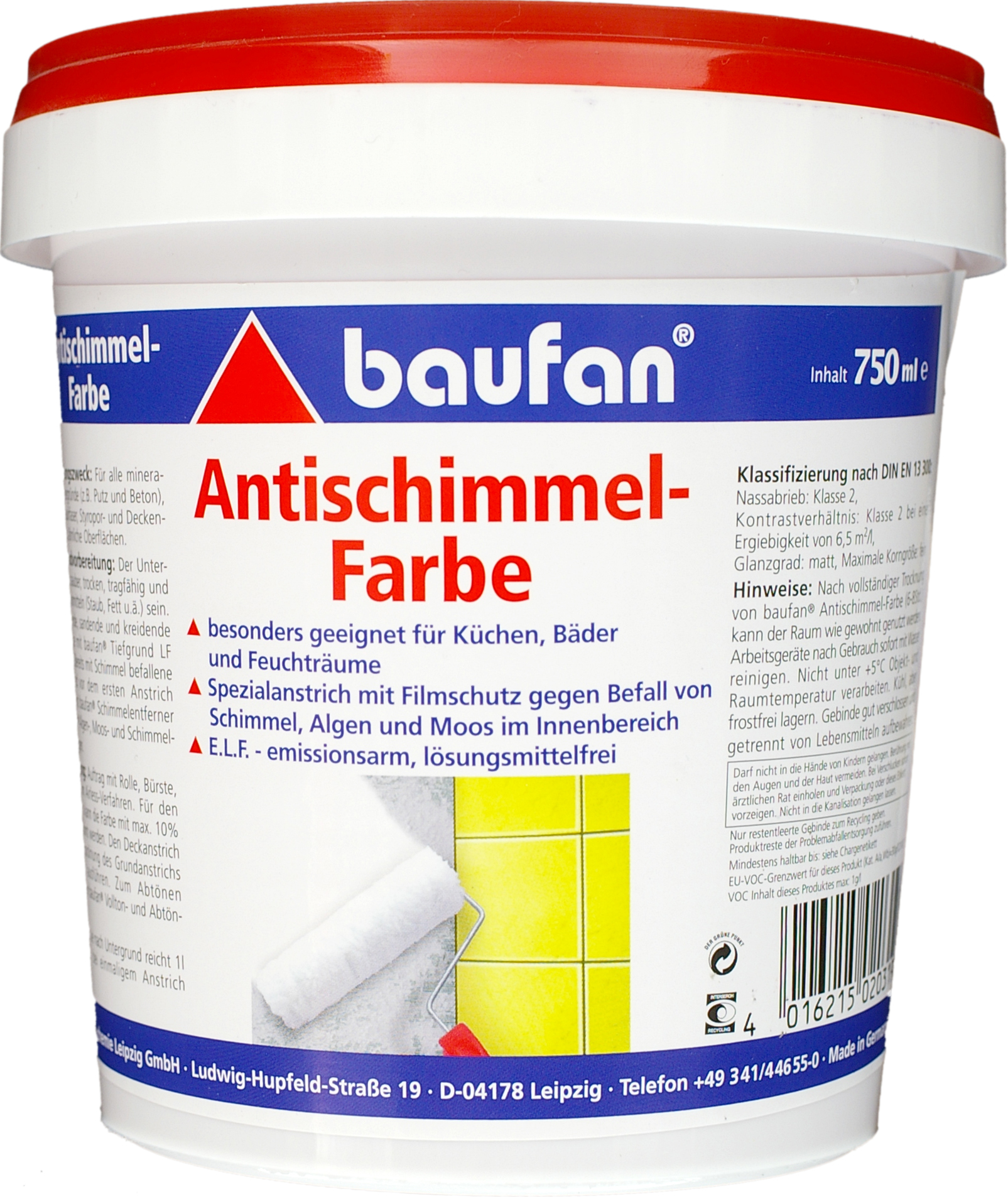Baufan Bauchemie Leipzig GmbH Baufan Anti-Schimmelfarbe 750 ml