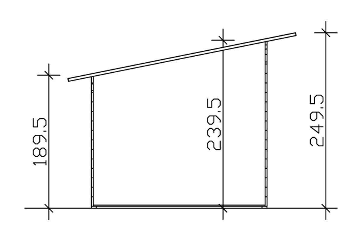 Gartenhaus Ostende 1, 28mm 350 x 250cm bei leitermann.de günstig kaufen Gartenhaus Ostende 1, 28mm 350 x 250cm