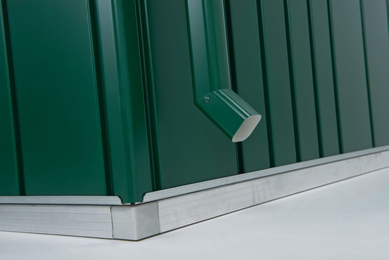 Regenfallrohr-Set für Gerätehaus Europa bei leitermann.de günstig kaufen Regenfallrohr-Set für Gerätehaus Europa