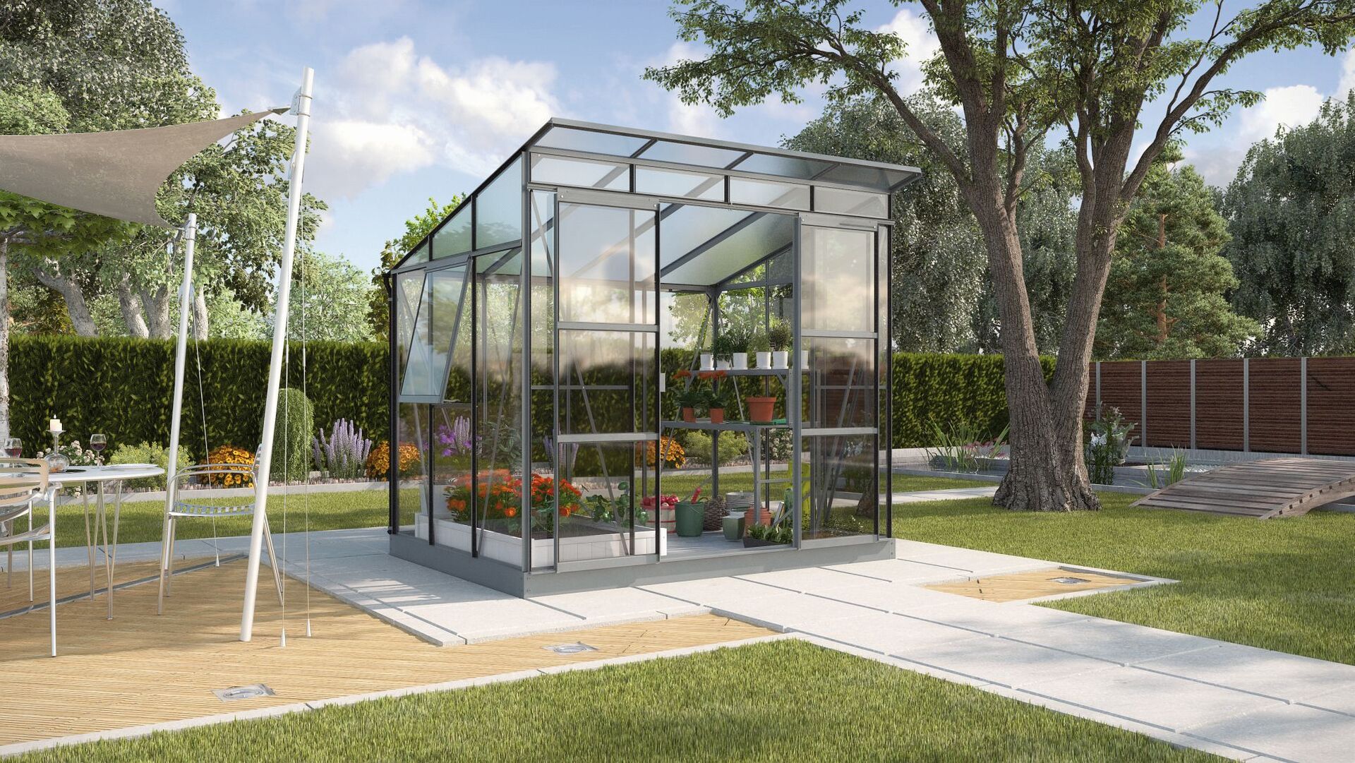 Gewächshaus Freya 5900 bei leitermann.de günstig kaufen Gewächshaus Freya 5900