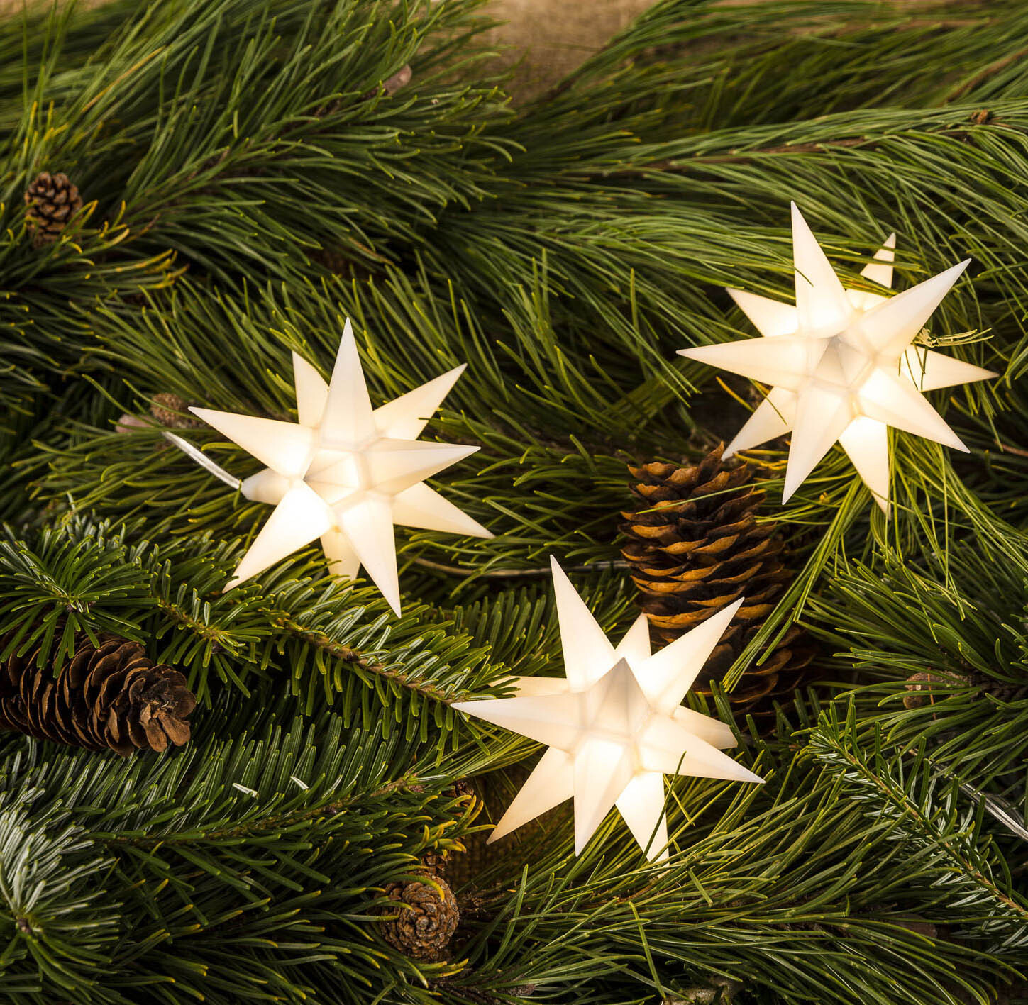 Sternenhänger-LED (Kunstst.) m.3 Sternen bei leitermann.de günstig kaufen Sternenhänger-LED (Kunstst.) m.3 Sternen