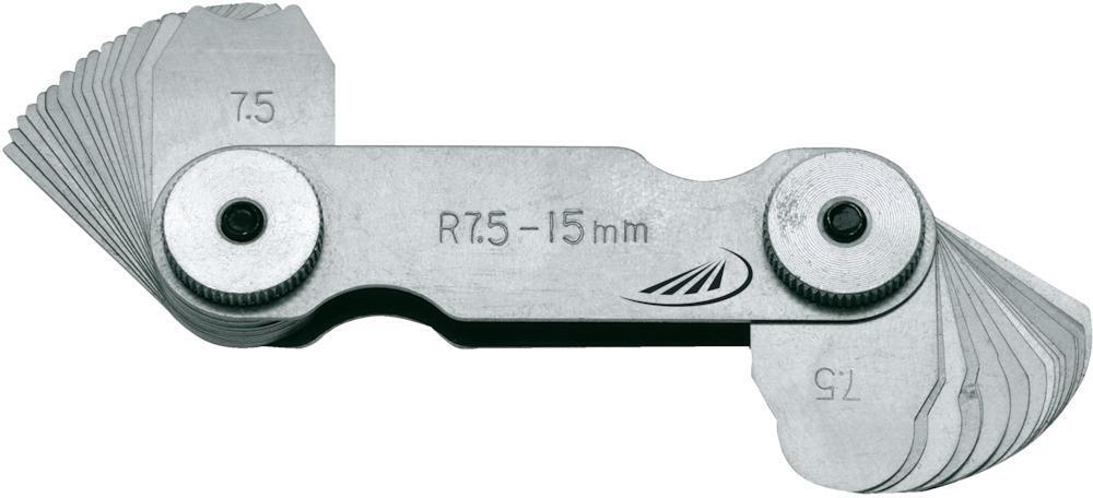 Radienschablone 16 Blatt 7,5-15,0mm HP