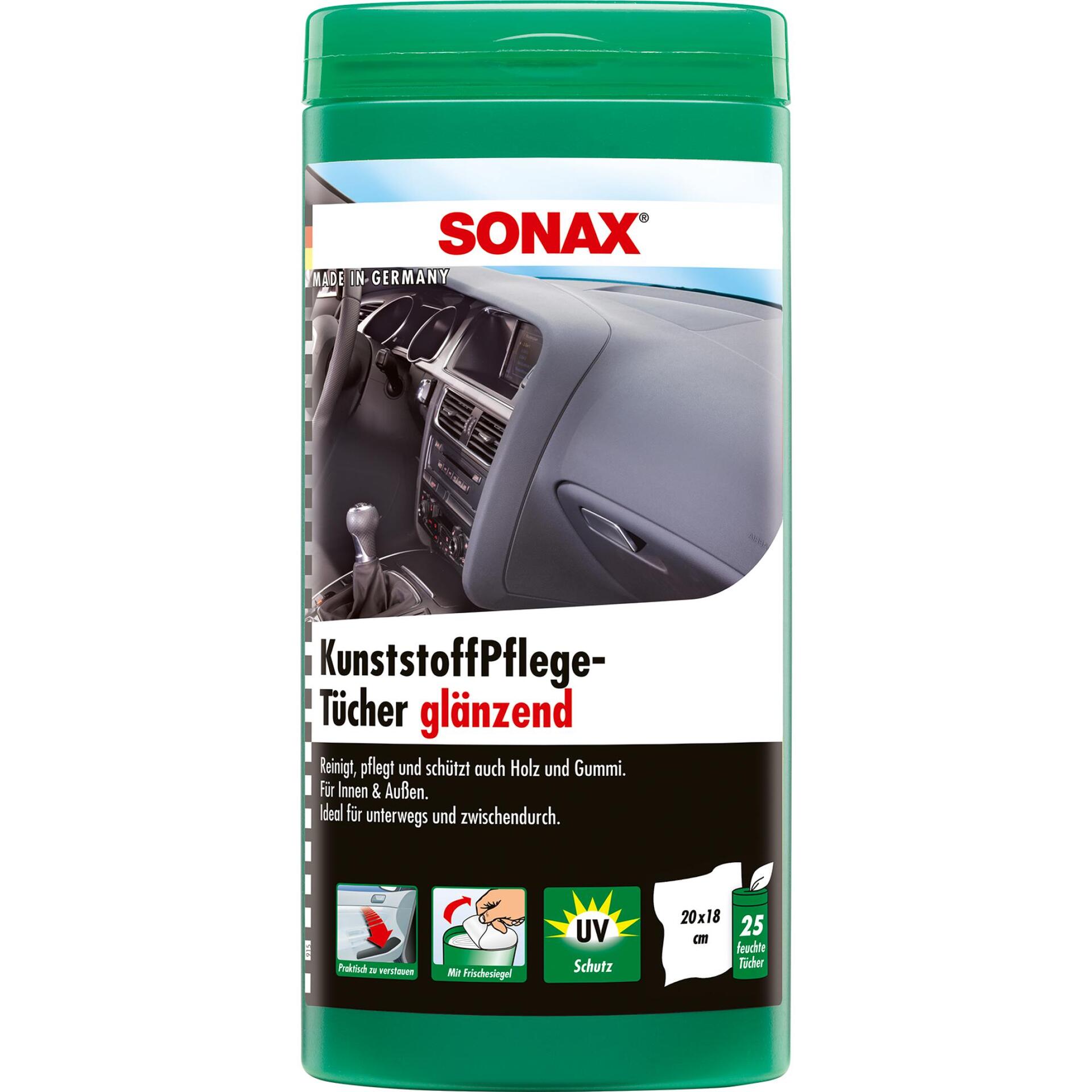 SONAX Kunststoff-Pflege-Tücher Box