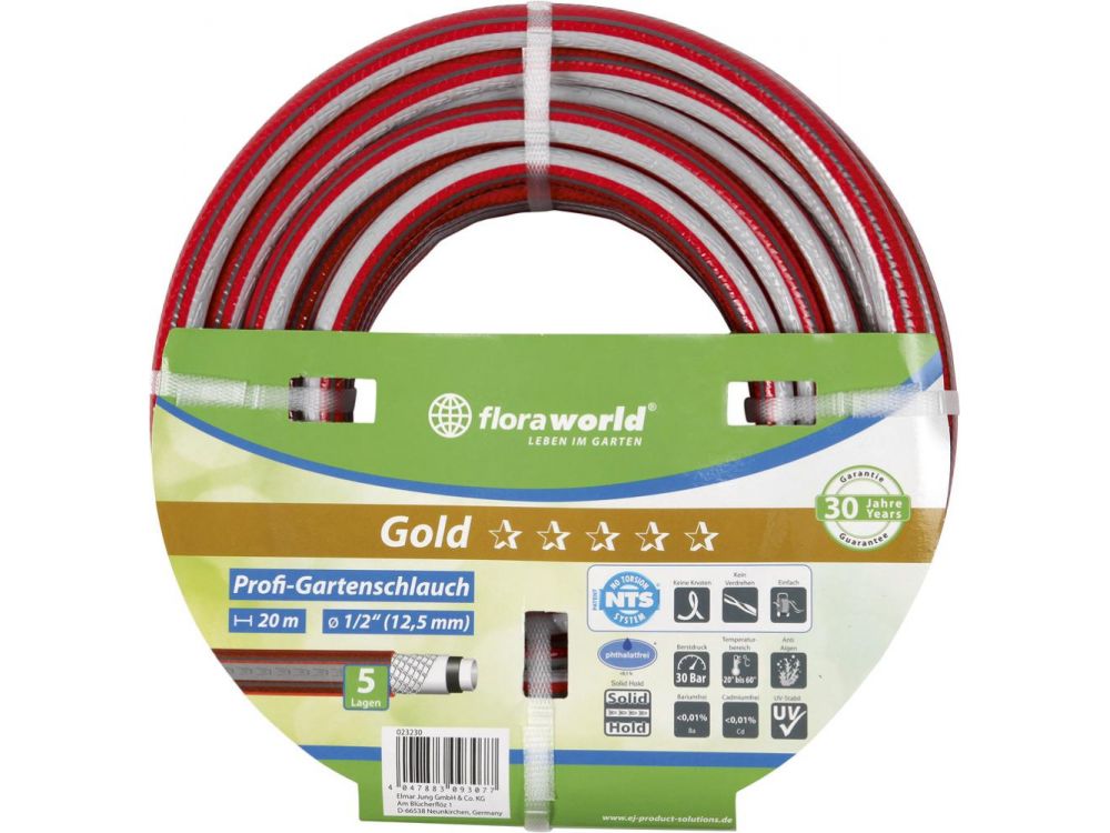 Profi Gartenschlauch 1/2'' Gold Phth bei leitermann.de günstig kaufen Profi Gartenschlauch 1/2'' Gold Phth