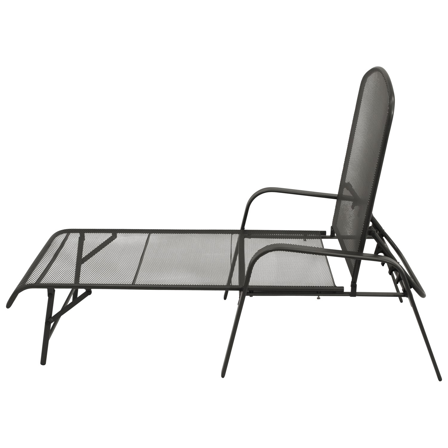 Gartenliege Streckmetall, anthrazit