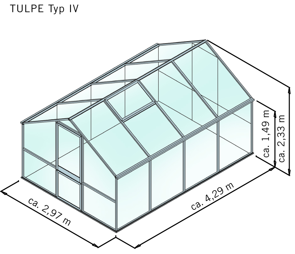 Gewächshaus Tulpe bei leitermann.de günstig kaufen Gewächshaus Tulpe