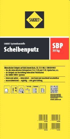 SAKRET Trockenbaustoffe Europa Scheibenputz SBP