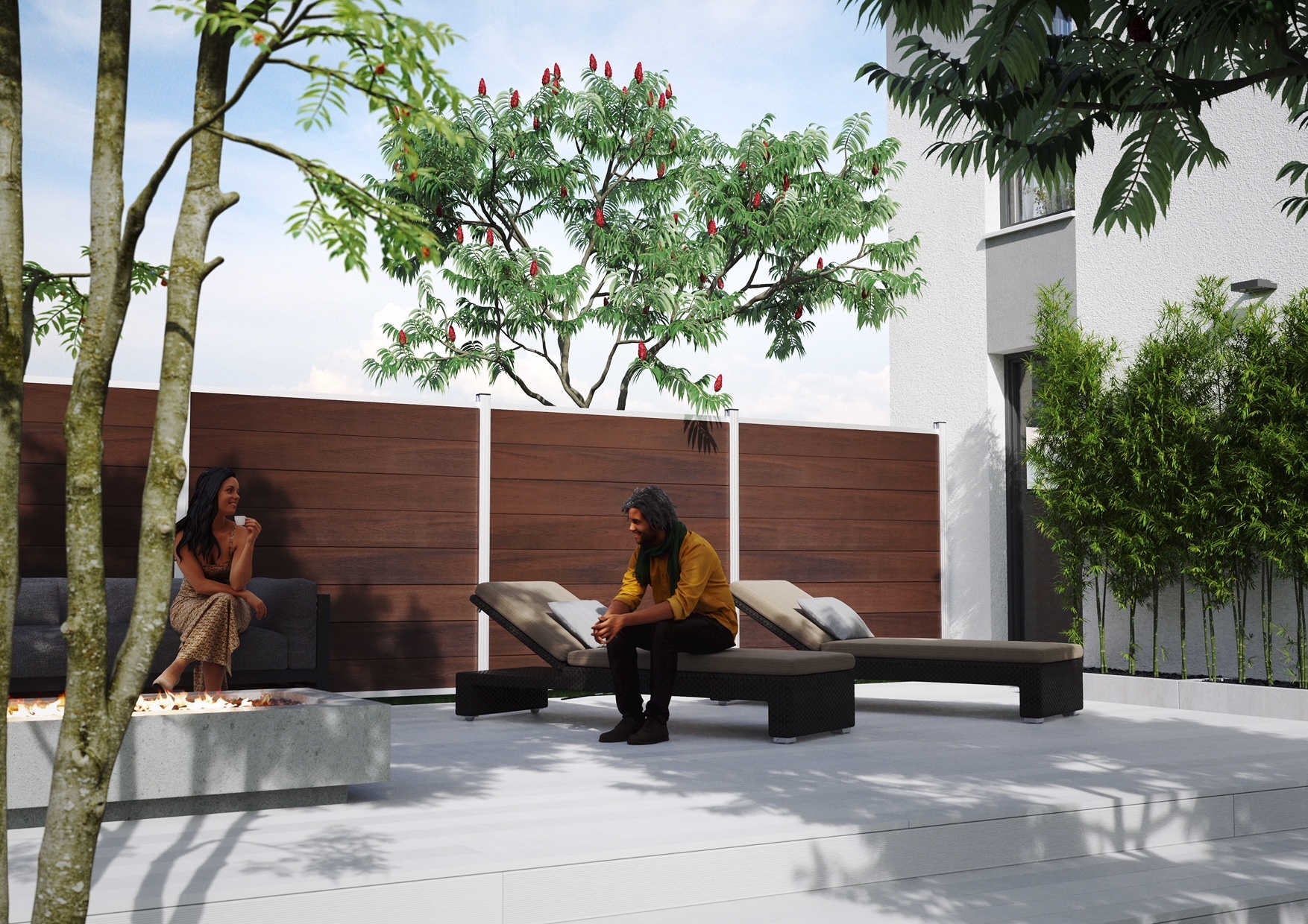 ÖLAND-Serie Zaunset ipé