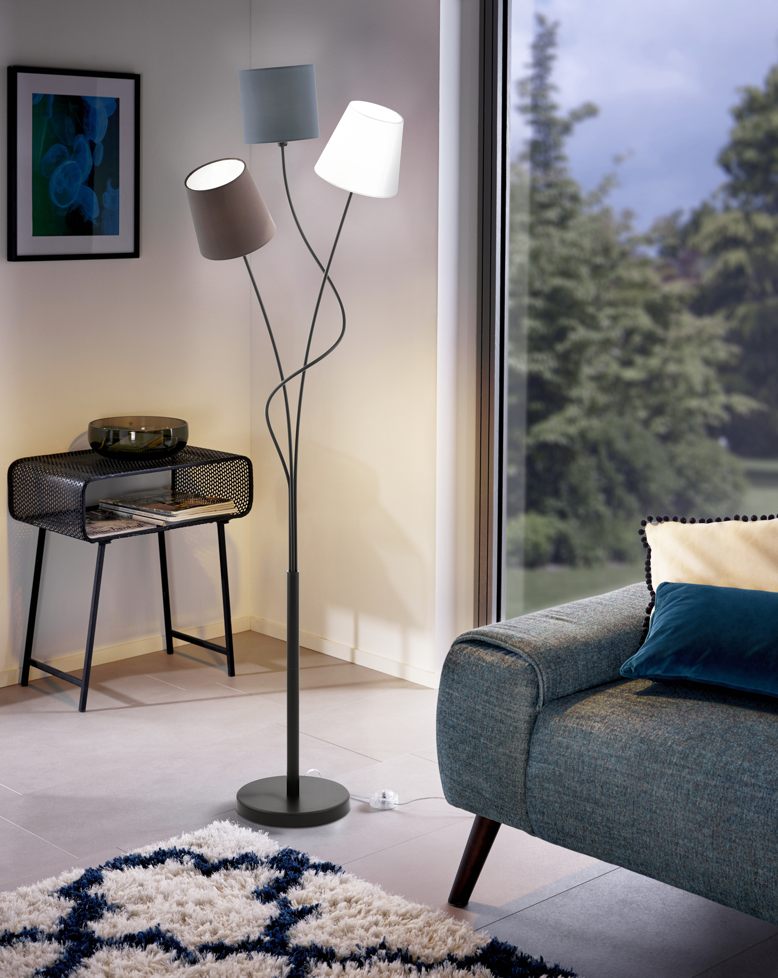 Stehleuchte Maronda, 3-flammig