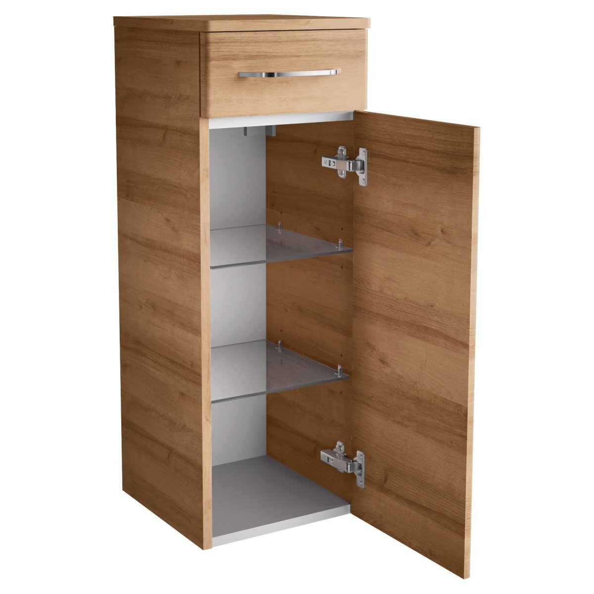 MILANO Midischrank 30,5x83x32cm, 1Tür 1Schub bei leitermann.de günstig kaufen MILANO Midischrank 30,5x83x32cm, 1Tür 1Schub