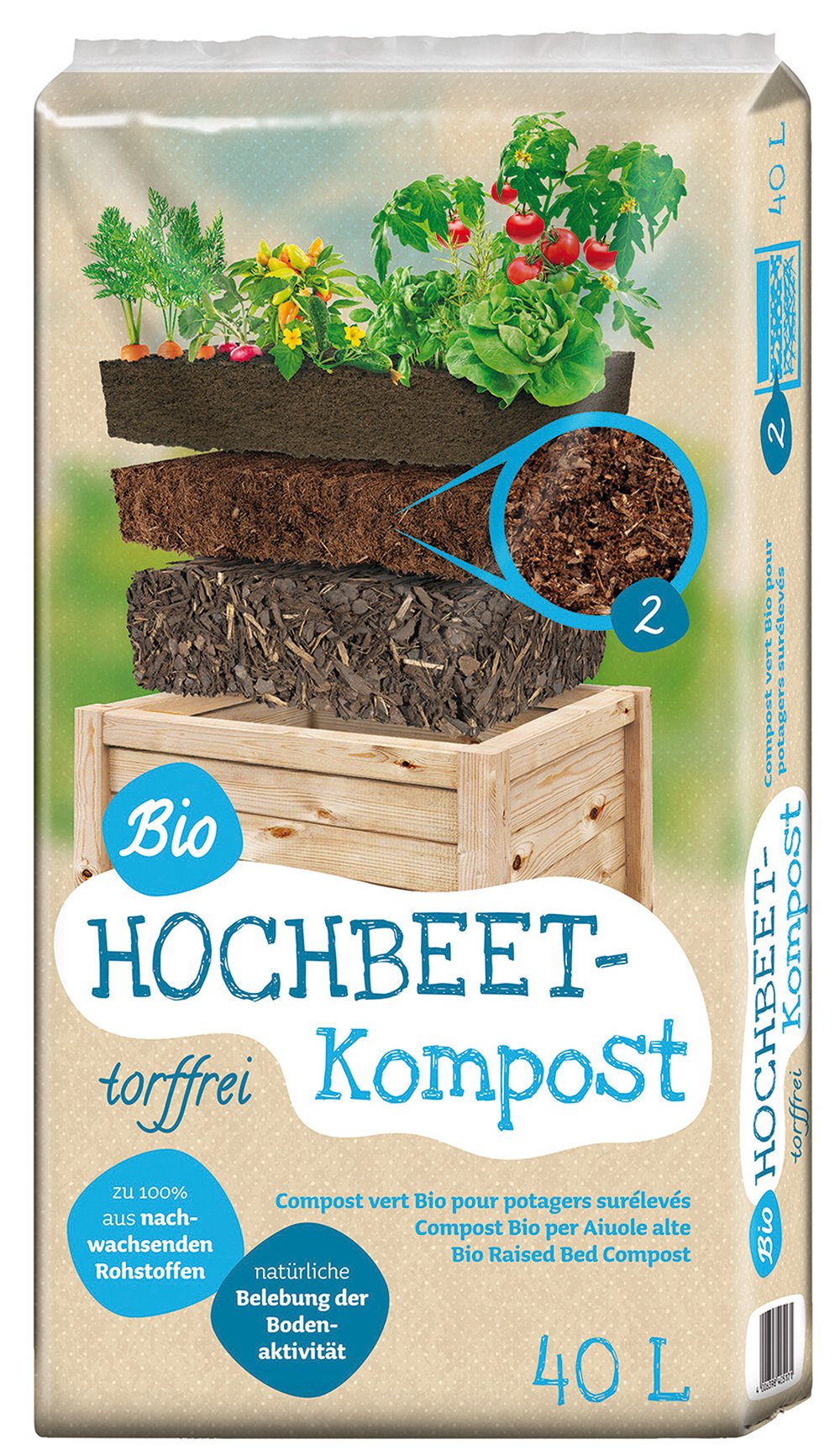 Floragard Vertriebs GmbH Hochbeet Kompost 40L