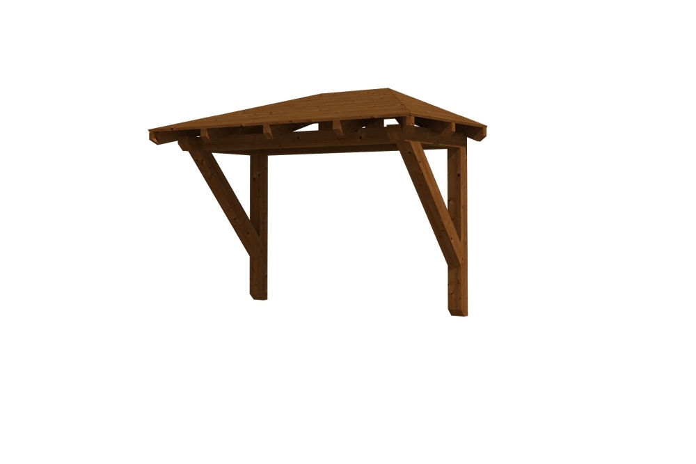 Vordach Wismar 1 Walmdach bei leitermann.de günstig kaufen Vordach Wismar 1 Walmdach