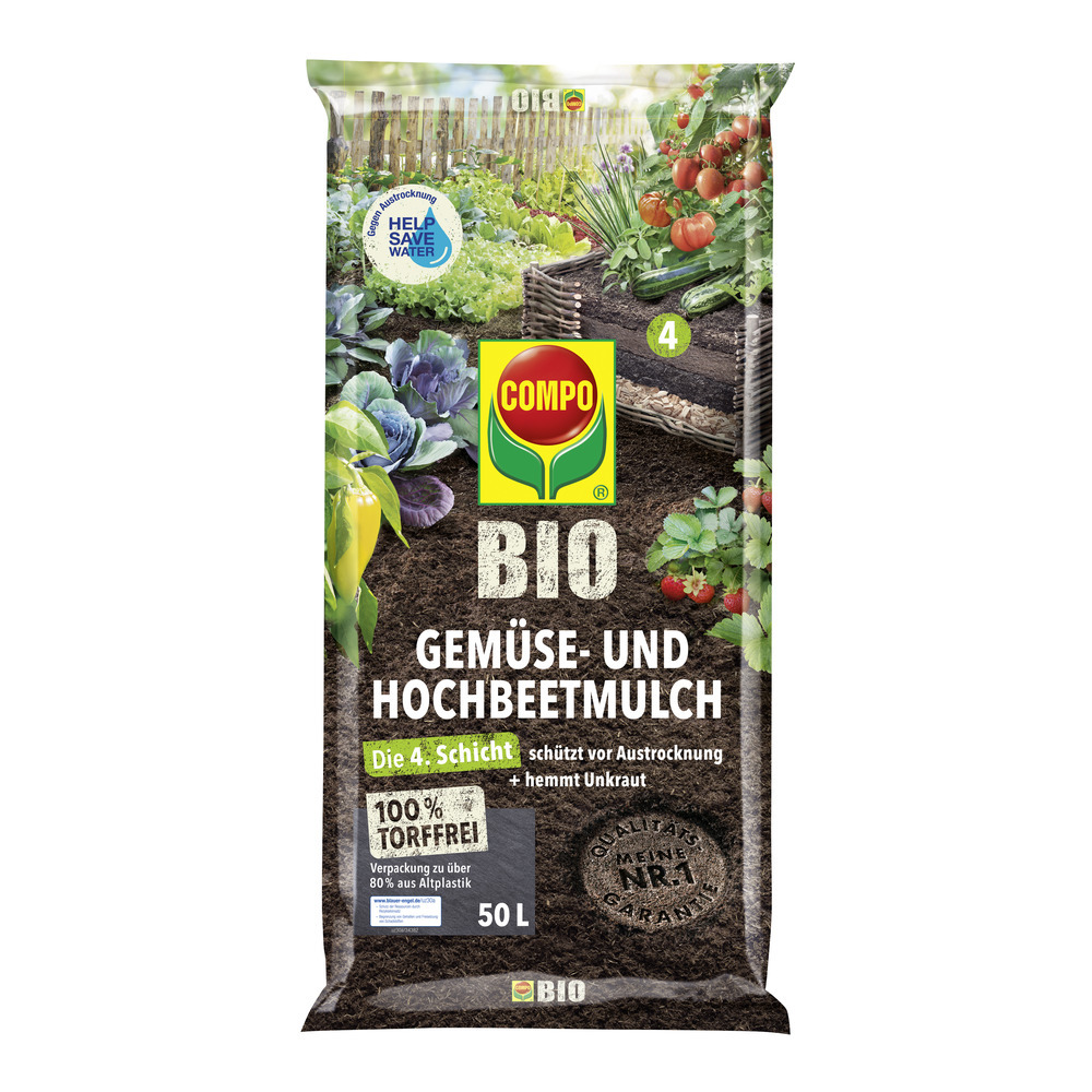 Compo GmbH BIO Gemüse- und Hochbeetmulch 50L