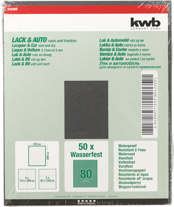 Schleifbogen Wasserfest