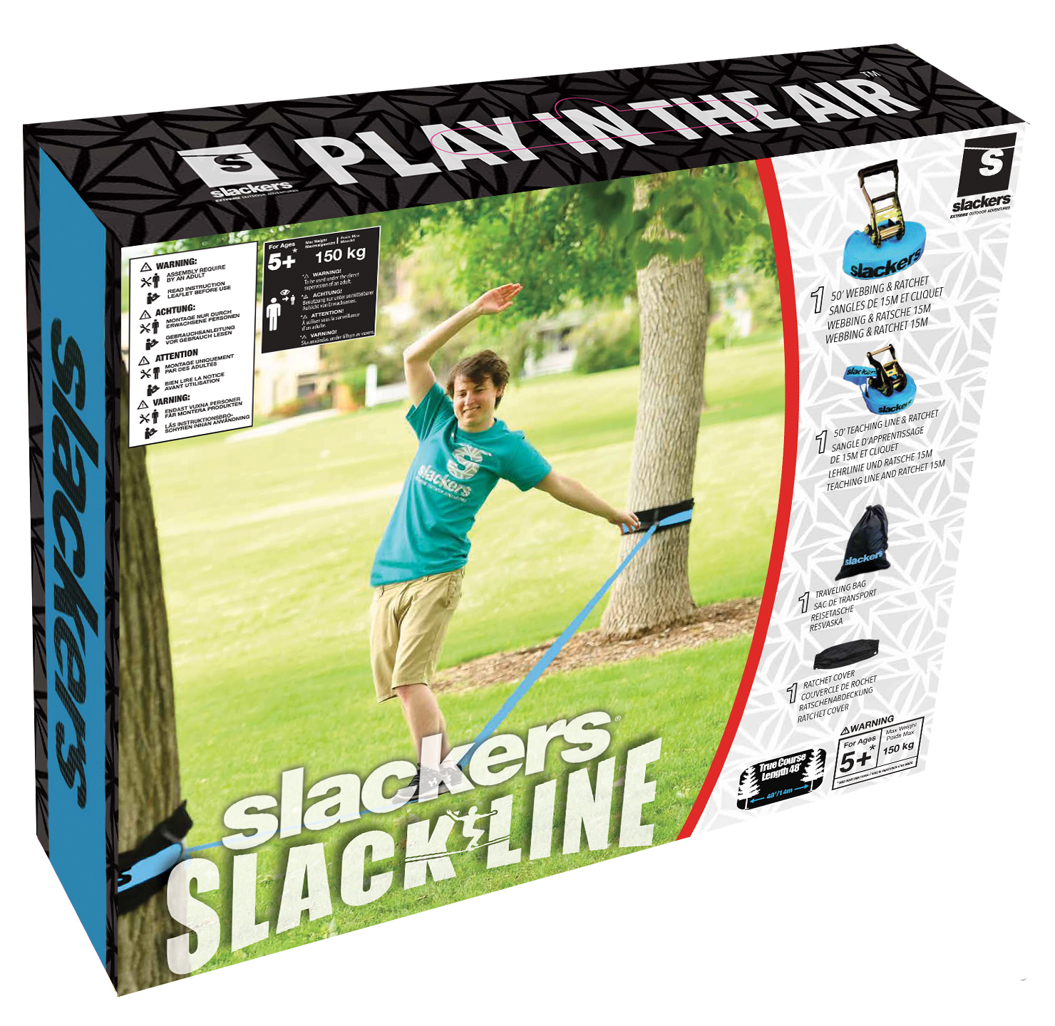 Slackline Classic inkl. gratis Teaching Line bei leitermann.de günstig kaufen Slackline Classic inkl. gratis Teaching Line