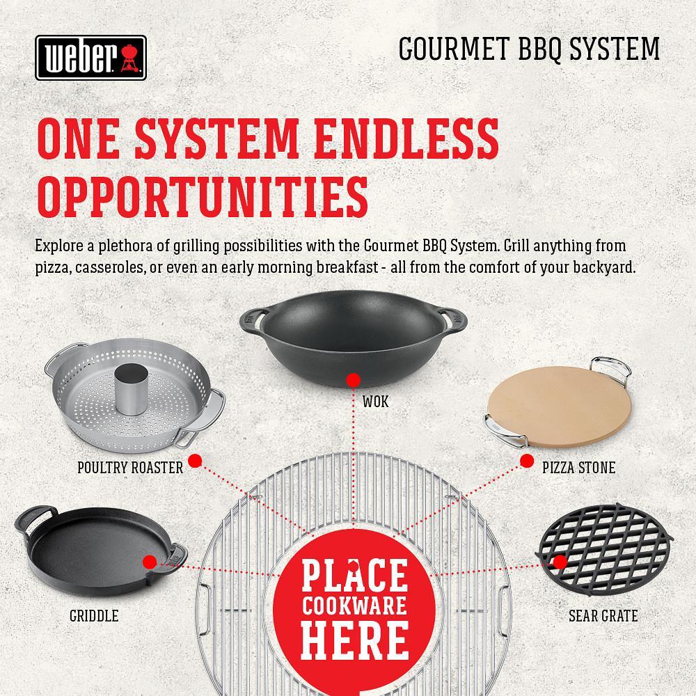 Gourmet BBQ System - Sear Grate ohne Grillrost