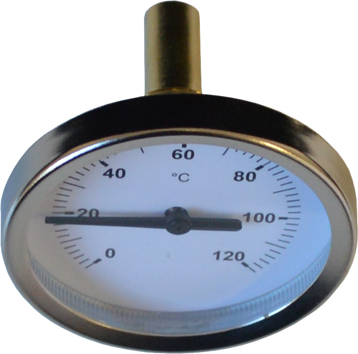 Bimetall-Zeigerthermometer 21,3 mm (1/2″)