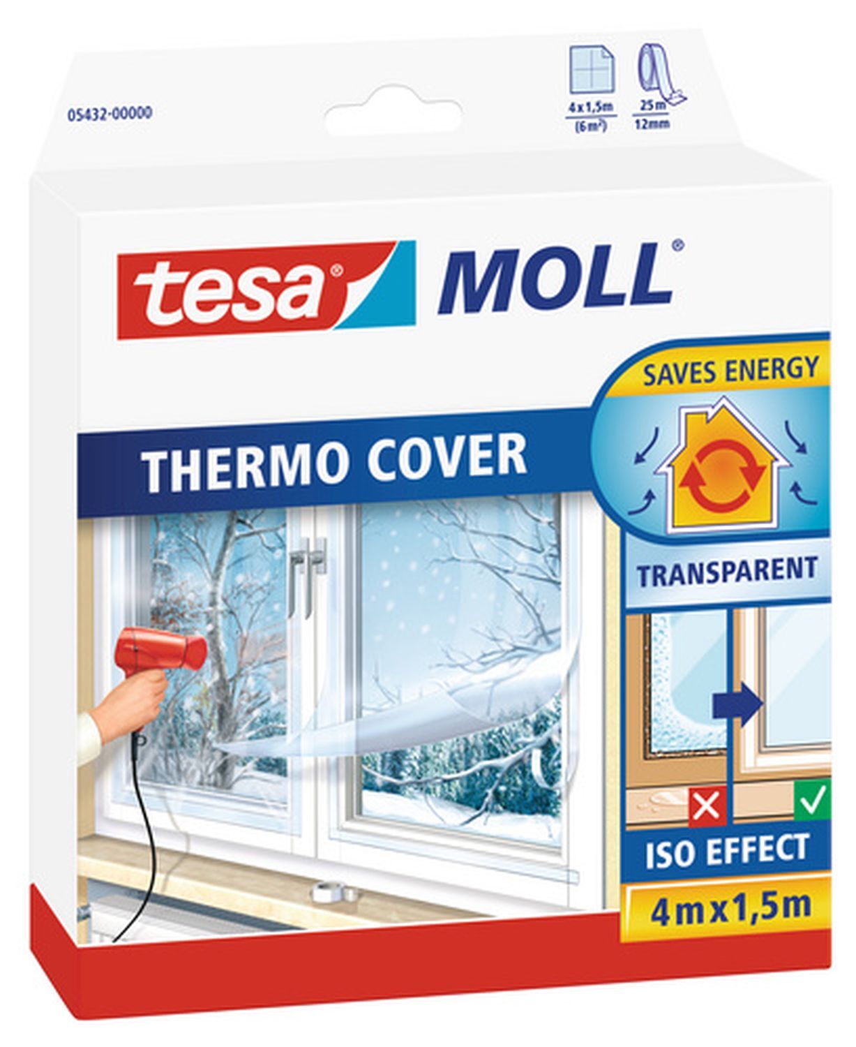 TESA Thermo Cover Fensterisolierfolie transparent