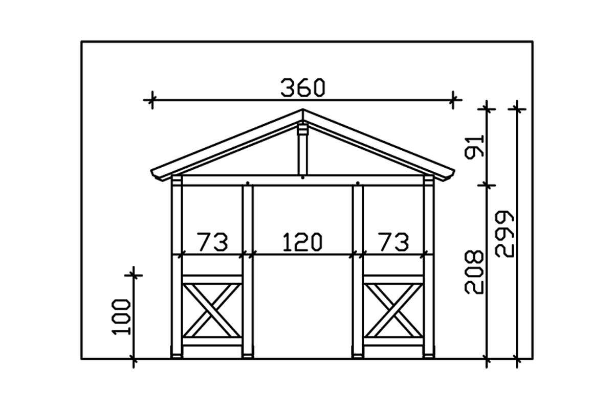 Vordach Stralsund 5 Satteldach bei leitermann.de günstig kaufen Vordach Stralsund 5 Satteldach