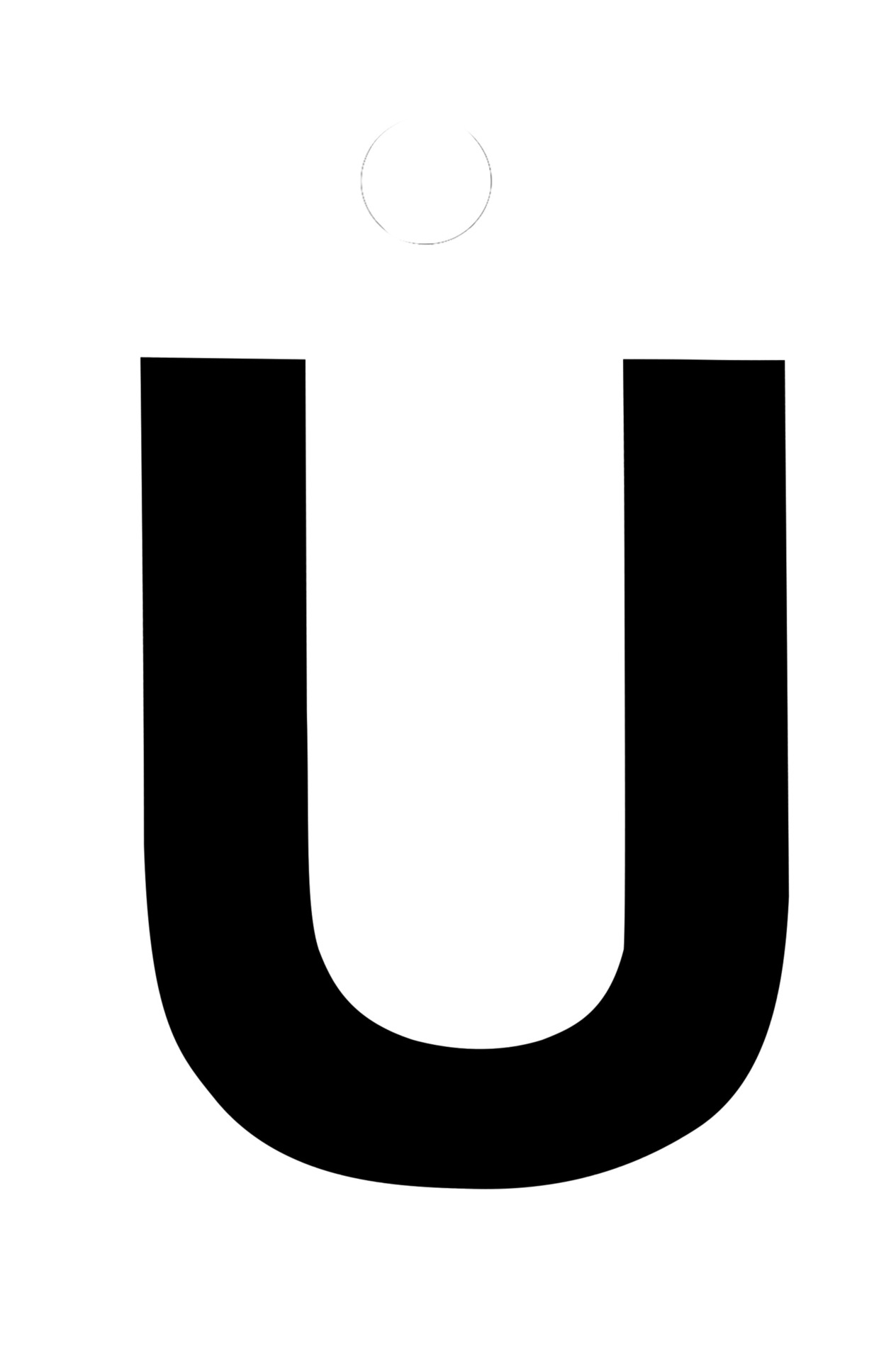 Klebefolien Lettern/Großbuchstaben schwarz