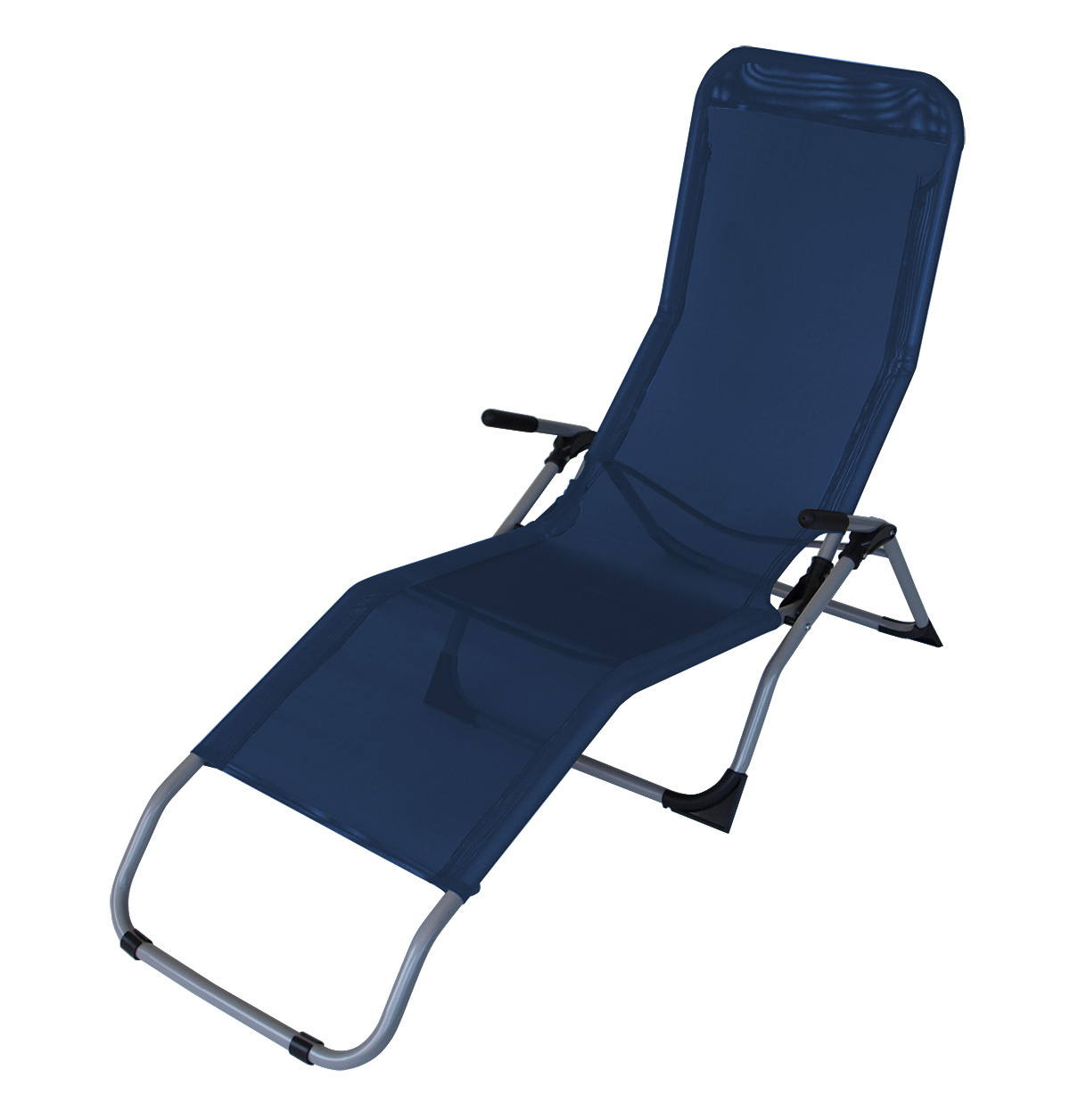 Gesundheitsliege 2-er Set blau, Stahlgestell, Textilenebespannung