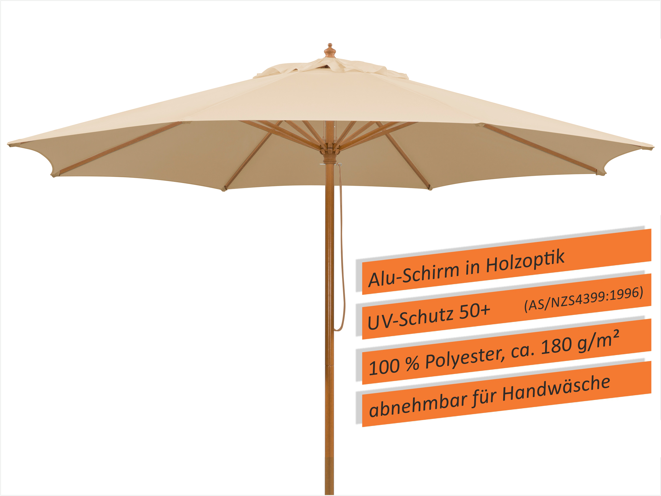 Marktschirm Malaga bei leitermann.de günstig kaufen Marktschirm Malaga