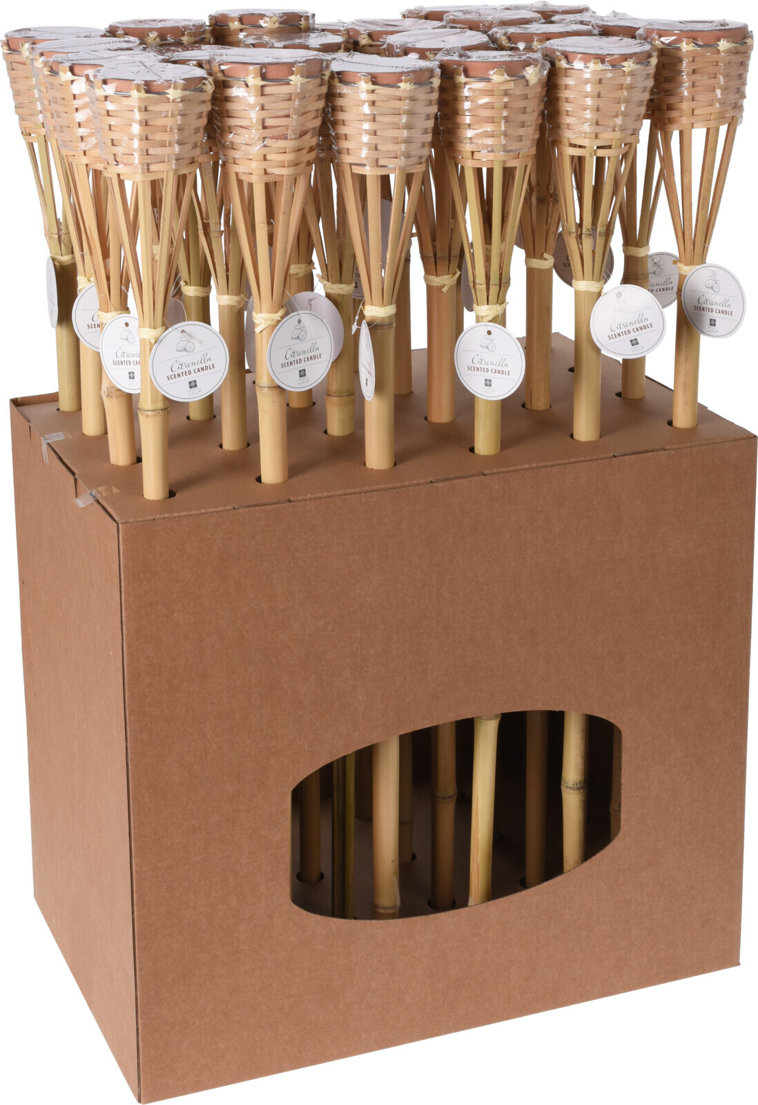 Bambusfackel mit Windlicht, citronella bei leitermann.de günstig kaufen Bambusfackel mit Windlicht, citronella