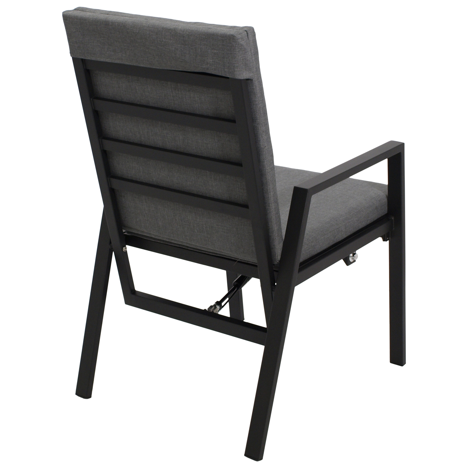 Sessel Hochlehner, Aluminium mit Polster