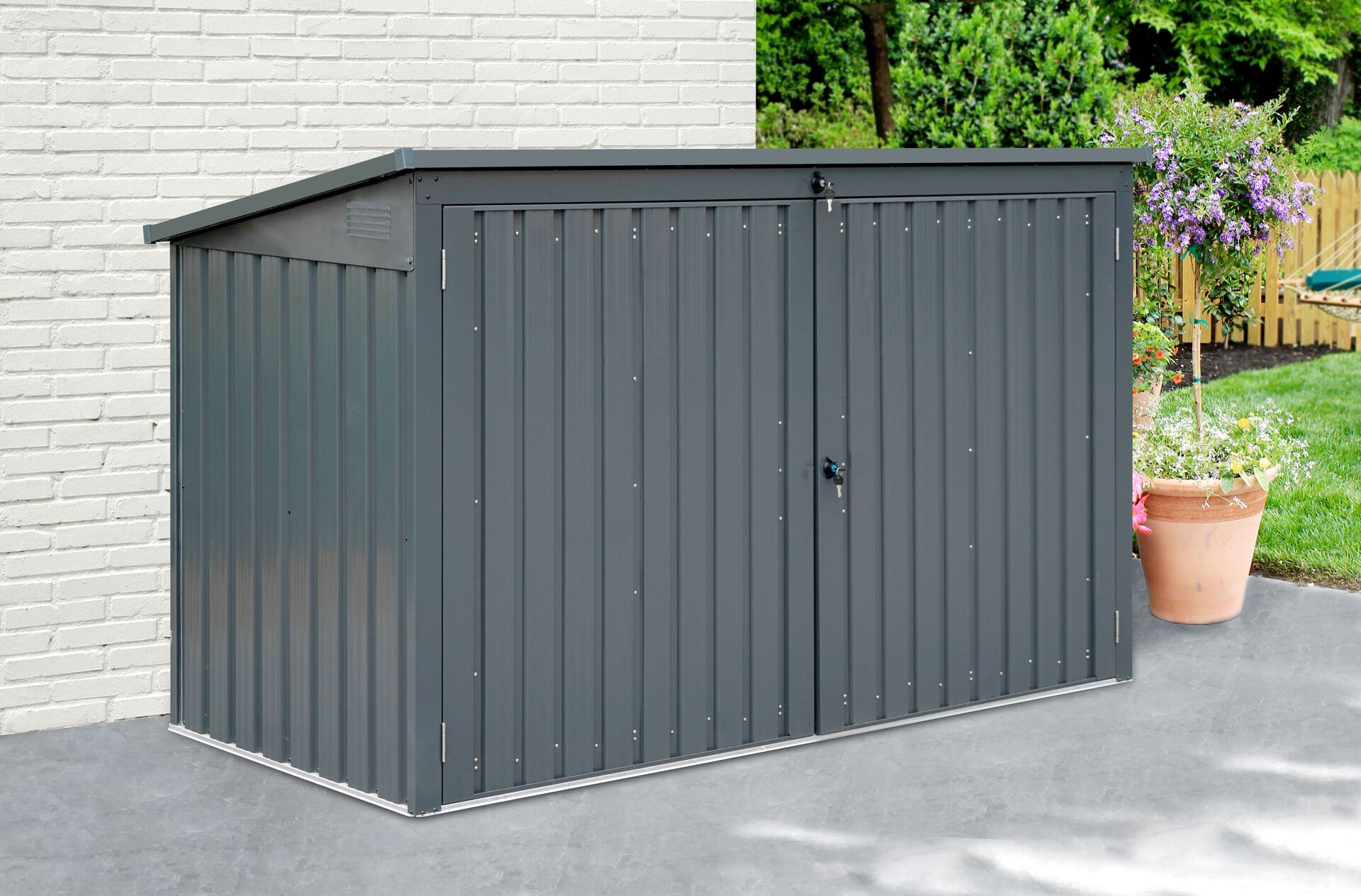 Mülltonnenunterstand für 3 Mülltonnen