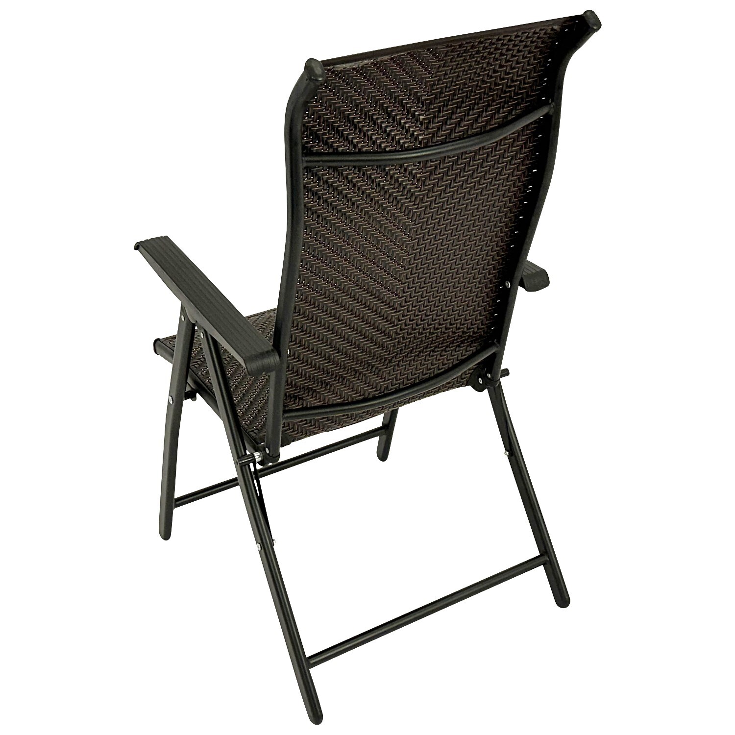 Klappsessel Hochlehner, Stahl/Polyrattan, braun bei leitermann.de günstig kaufen Klappsessel Hochlehner, Stahl/Polyrattan, braun