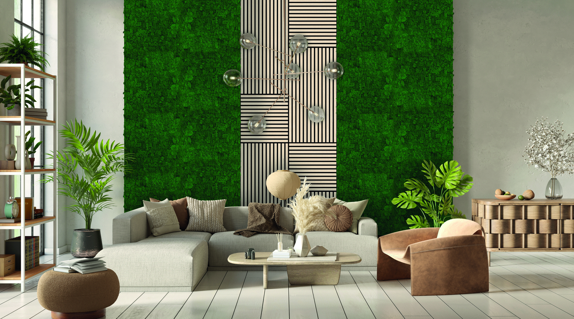 Wandpaneel Modular Wall Echtmoos