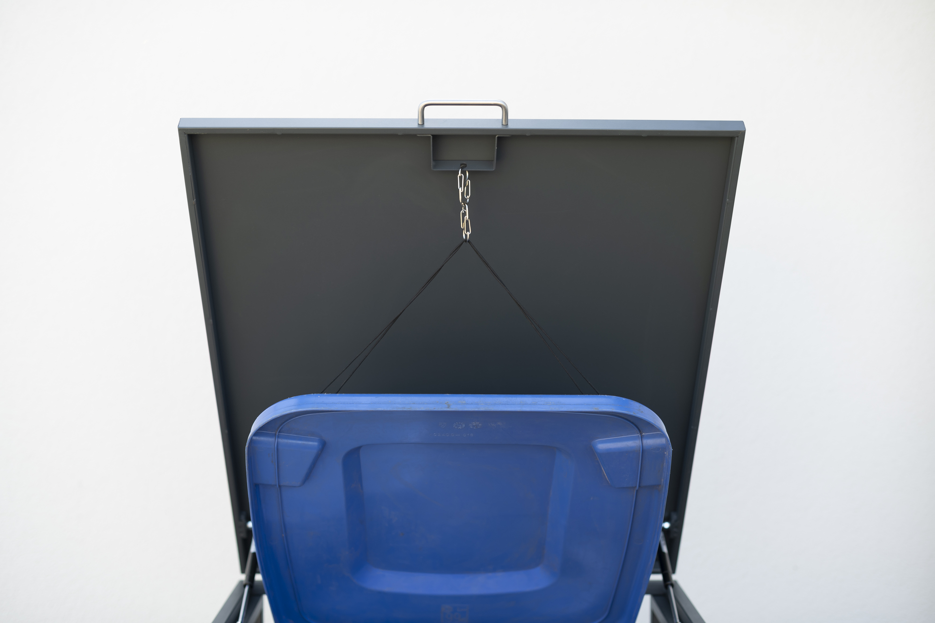 Mülltonnenbox mit Deckel, Anthrazit bei leitermann.de günstig kaufen Mülltonnenbox mit Deckel, Anthrazit