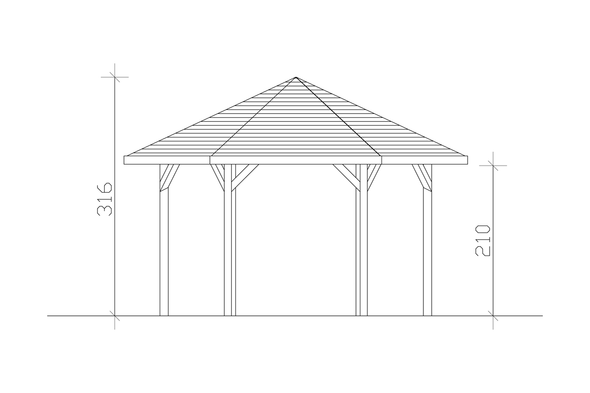 6-Eck Pavillon Nancy